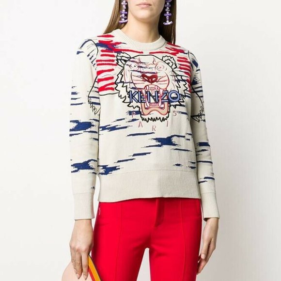 Kenzo Tops - Authentic KENZO Tiger  Embroidered Jumper New S